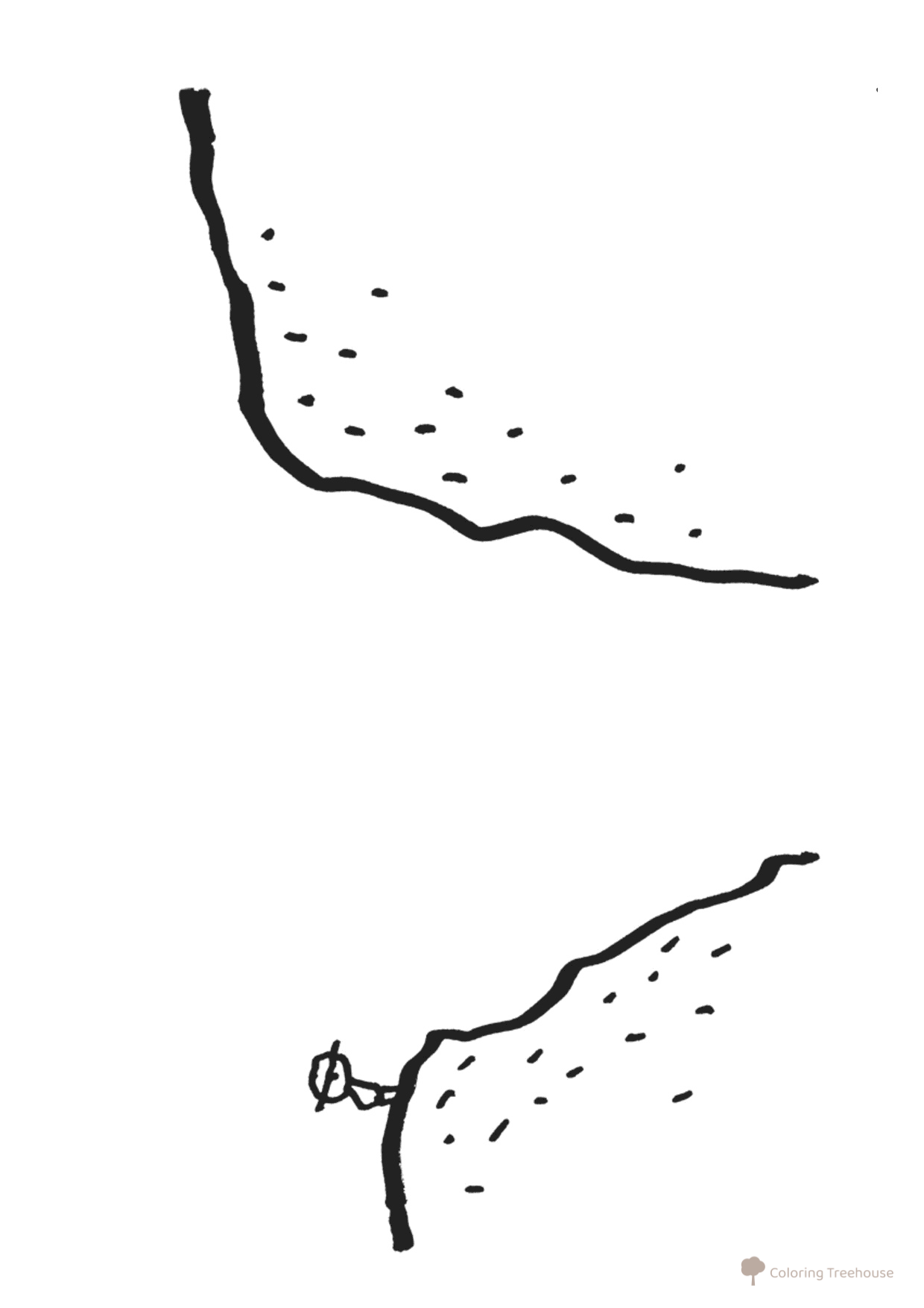 Taro Gomi 'Abyss' Coloring Page free printable Taro Gomi Coloring Pages coloring page
