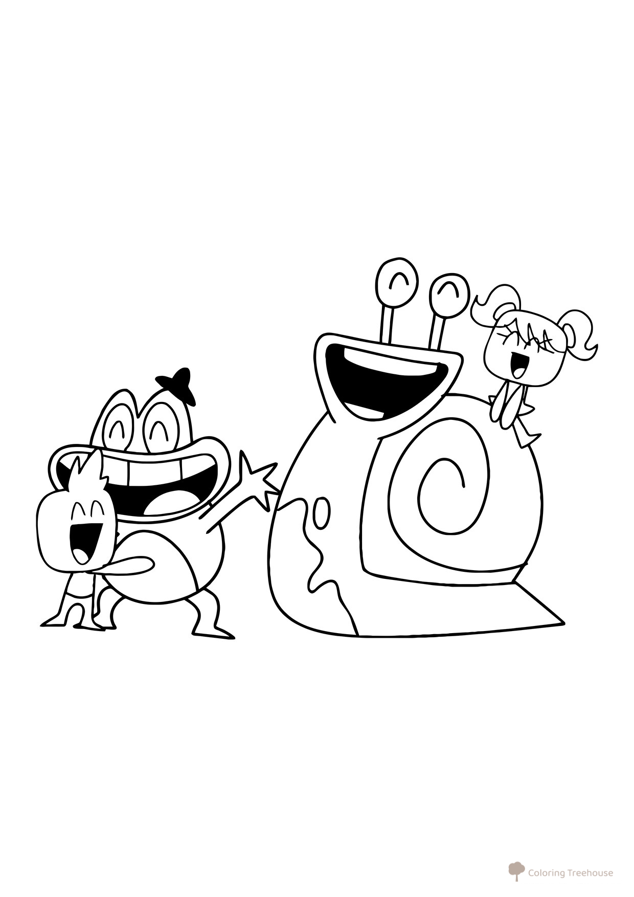 Cute Garden Heroes Coloring Page free printable Banban Coloring Pages coloring page