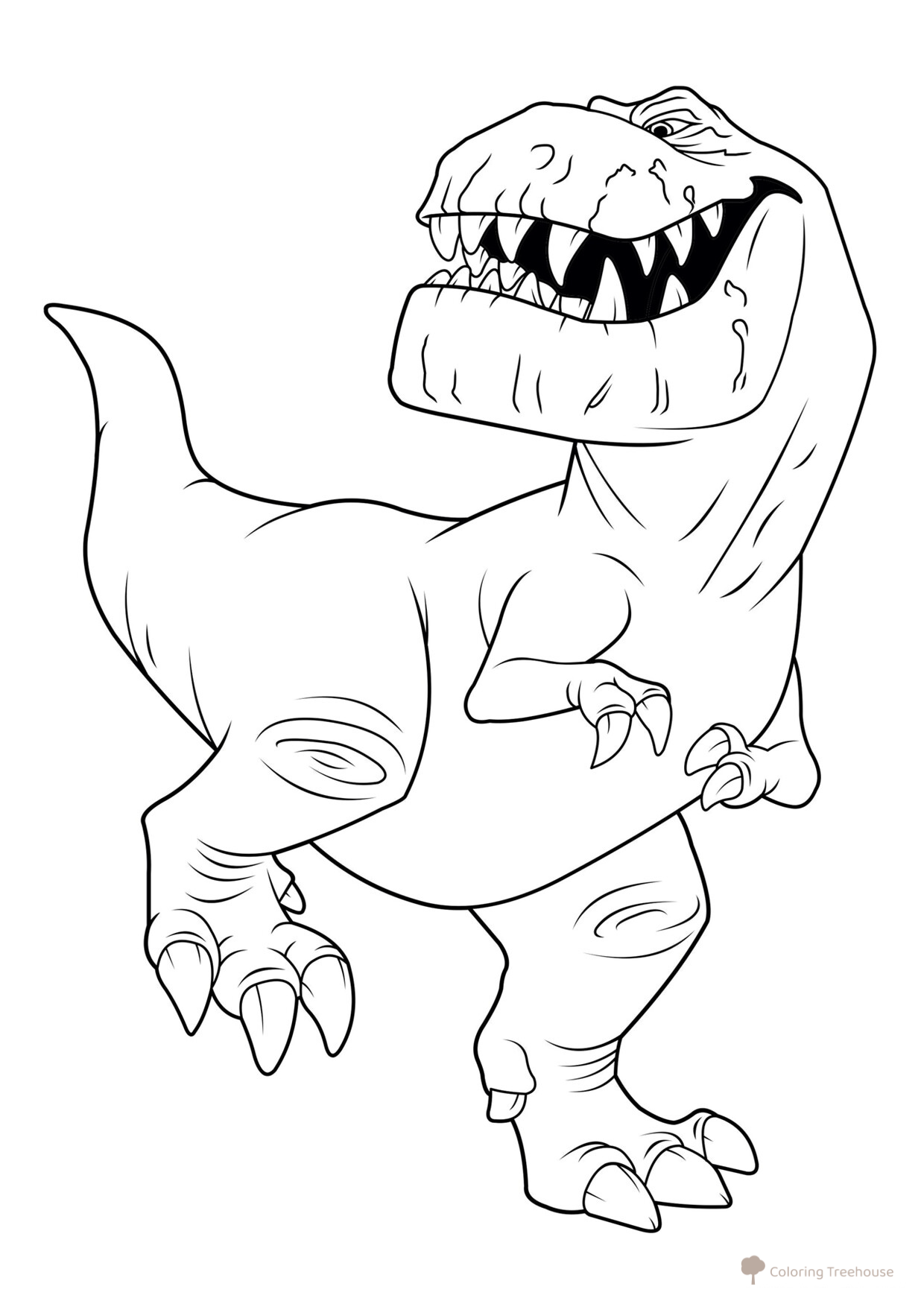 Butch the Dinosaur Coloring Page free printable The Good Dinosaur Coloring Pages coloring page