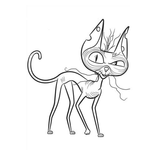 Ozoun the Sphynx Cat Coloring Page free printable The Secret Life of Pets Coloring Pages coloring page