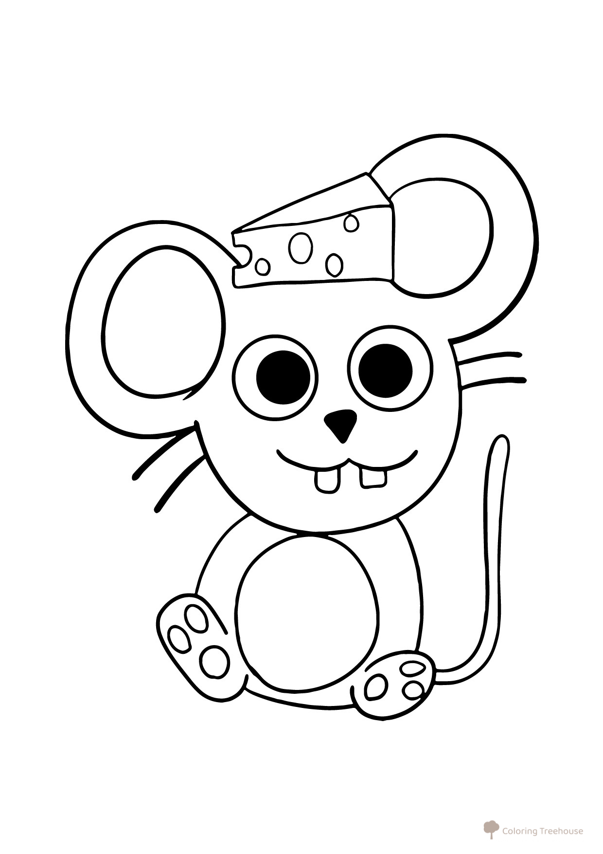 Página para colorear: Ratón Tom del jardín Banban dibujo para colorear gratis de Páginas para colorear de Banban