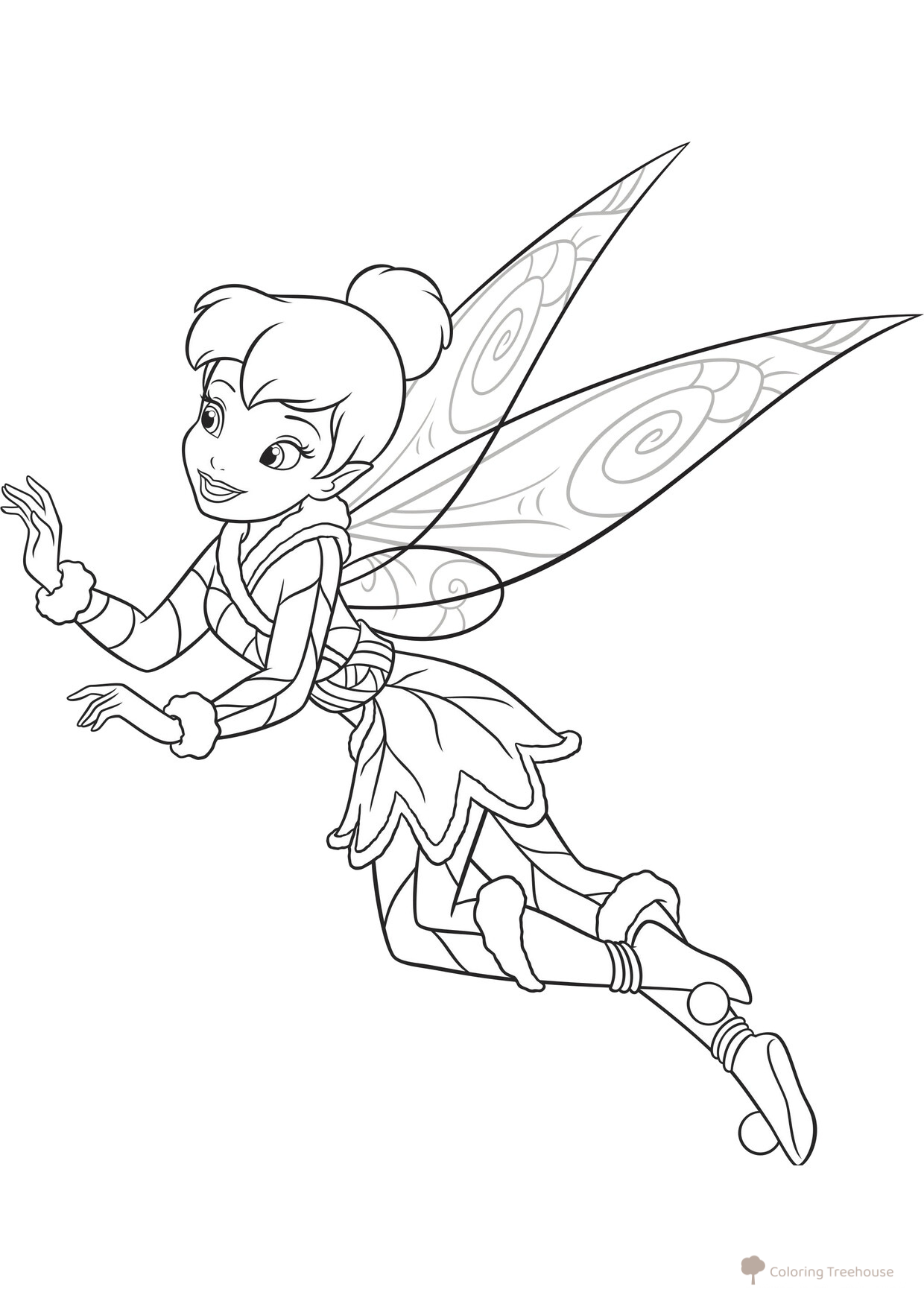 Раскраска Тинкербелл dibujo para colorear gratis de Páginas para colorear de Campanita y otras hadas de Disney