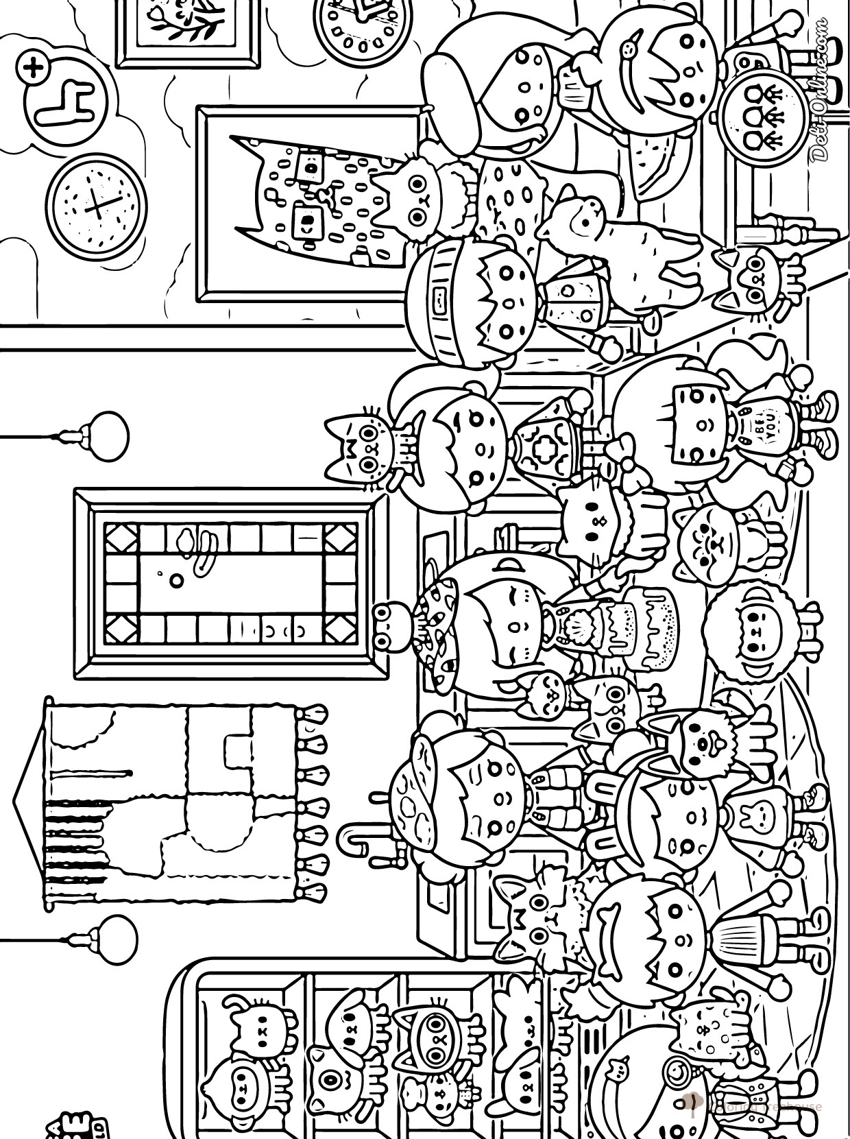 Toca Life World Coloring Page free printable Toca Boca Coloring Pages coloring page