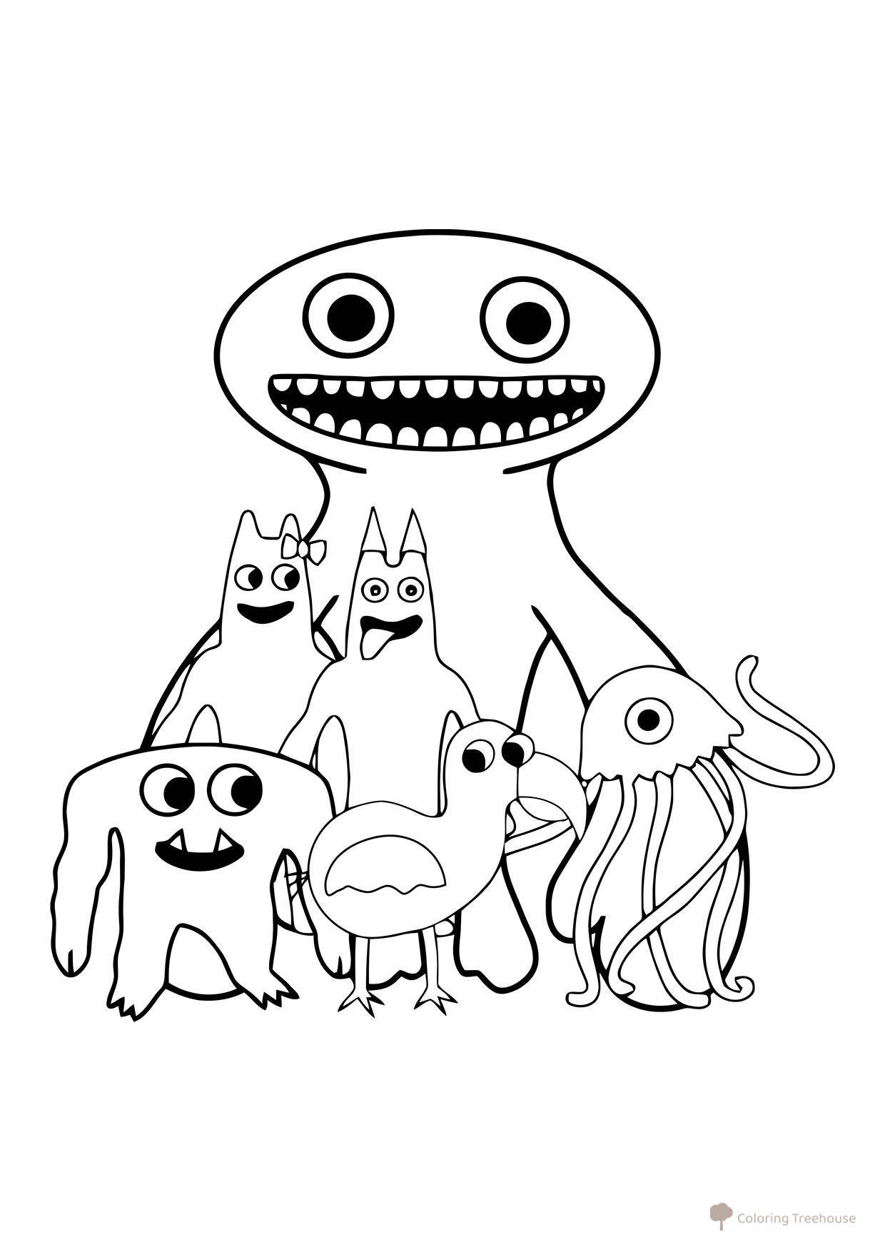 Personajes Banban 2 - Página para colorear dibujo para colorear gratis de Páginas para colorear de Banban