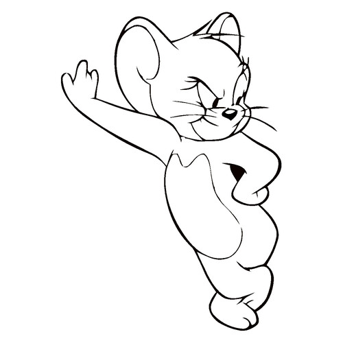 Jerry's Cunning Plan Coloring Page free printable Tom and Jerry Coloring Pages coloring page