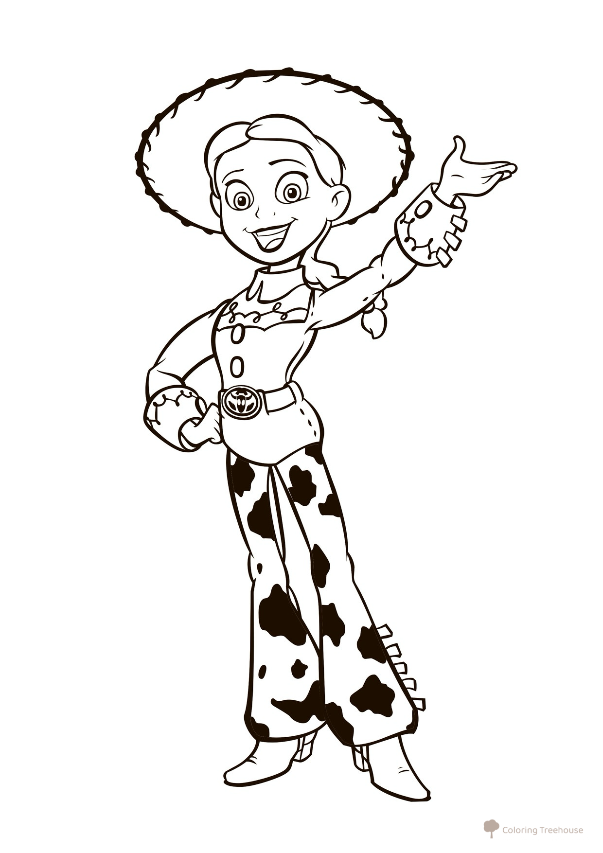Página para colorear de Jessie dibujo para colorear gratis de Páginas para colorear de Toy Story