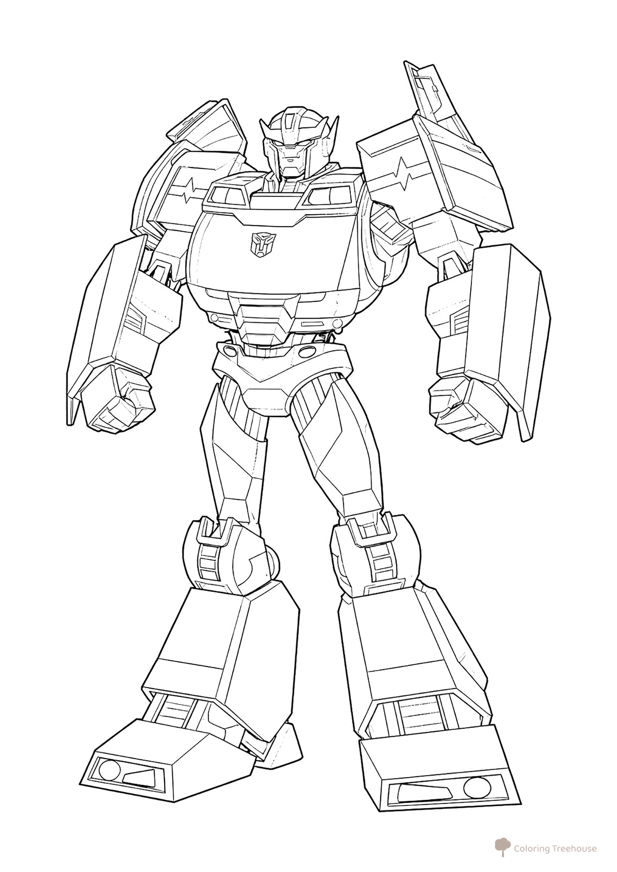 Página para colorear «Autobot Ratchet (Cyberverse)» dibujo para colorear gratis de Páginas para colorear de Transformers