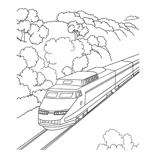 Train Coloring Page free printable Transport Coloring Pages coloring page