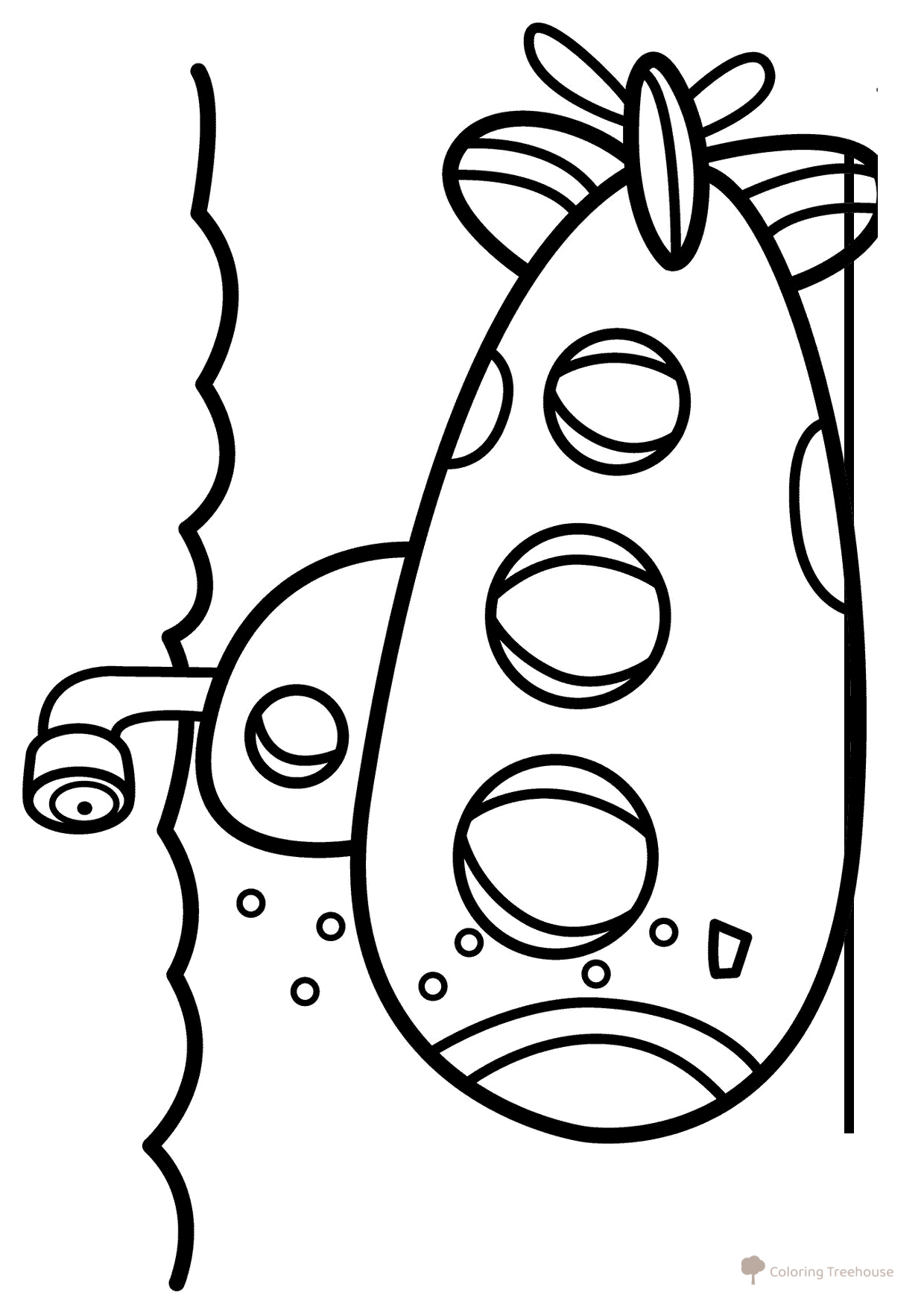 Página para colorear Submarino dibujo para colorear gratis de Páginas para colorear de transporte