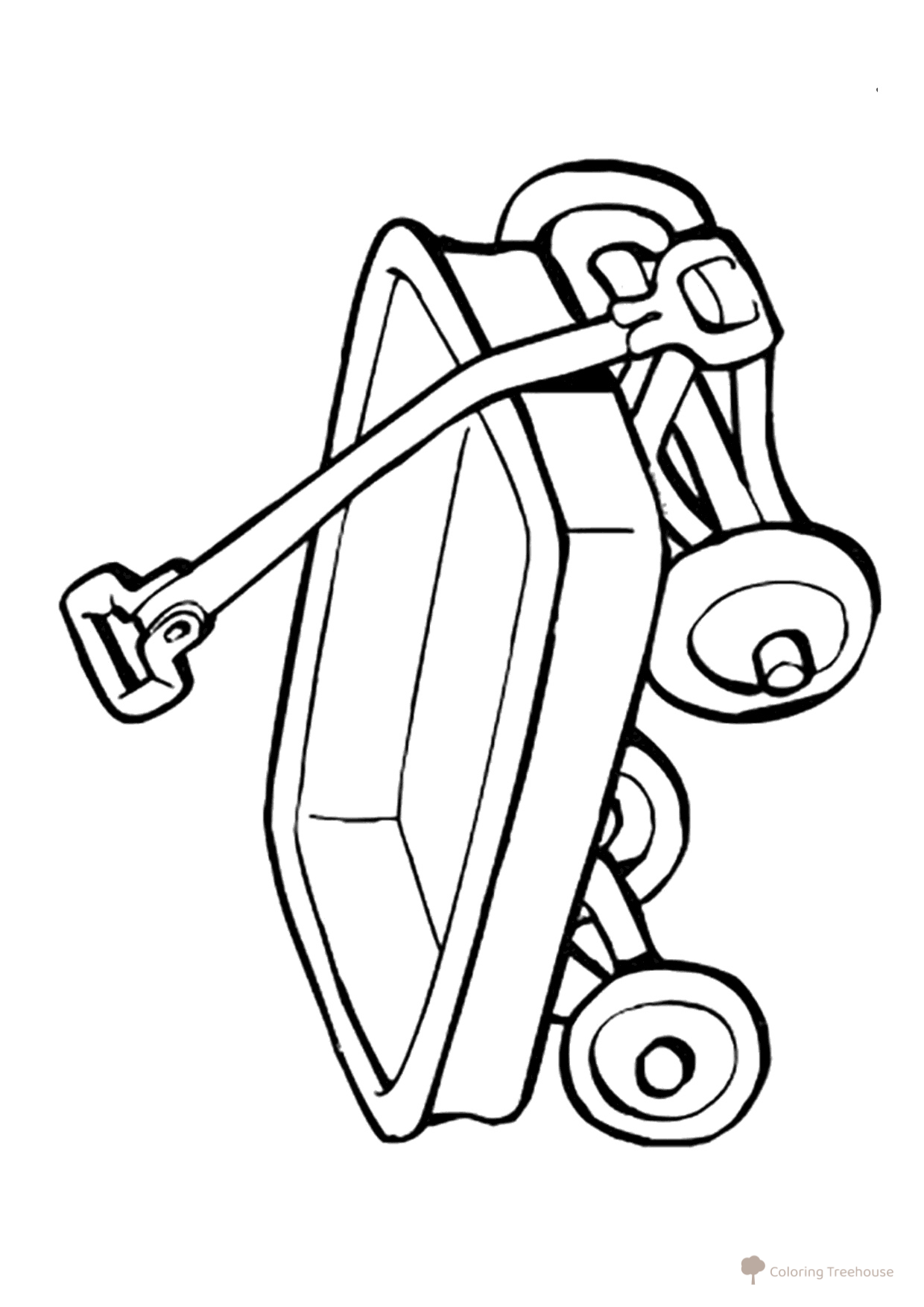 Dibujo para colorear: Carretilla dibujo para colorear gratis de Páginas para colorear de transporte