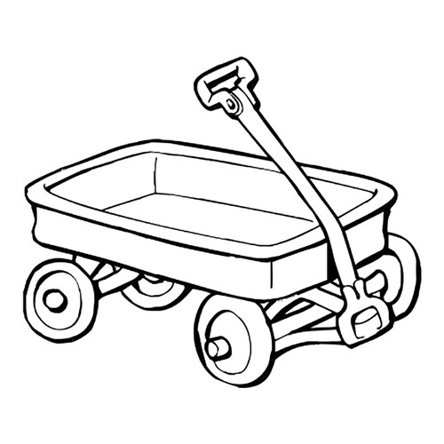 Dibujo para colorear: Carretilla dibujo para colorear gratis de Páginas para colorear de transporte