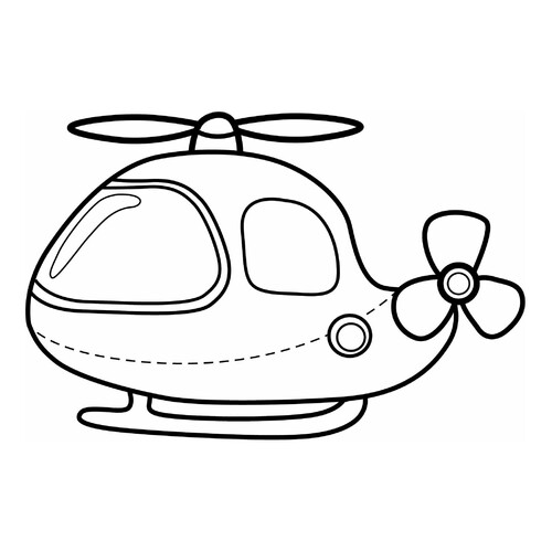 Página para colorear: Helicóptero dibujo para colorear gratis de Páginas para colorear de transporte