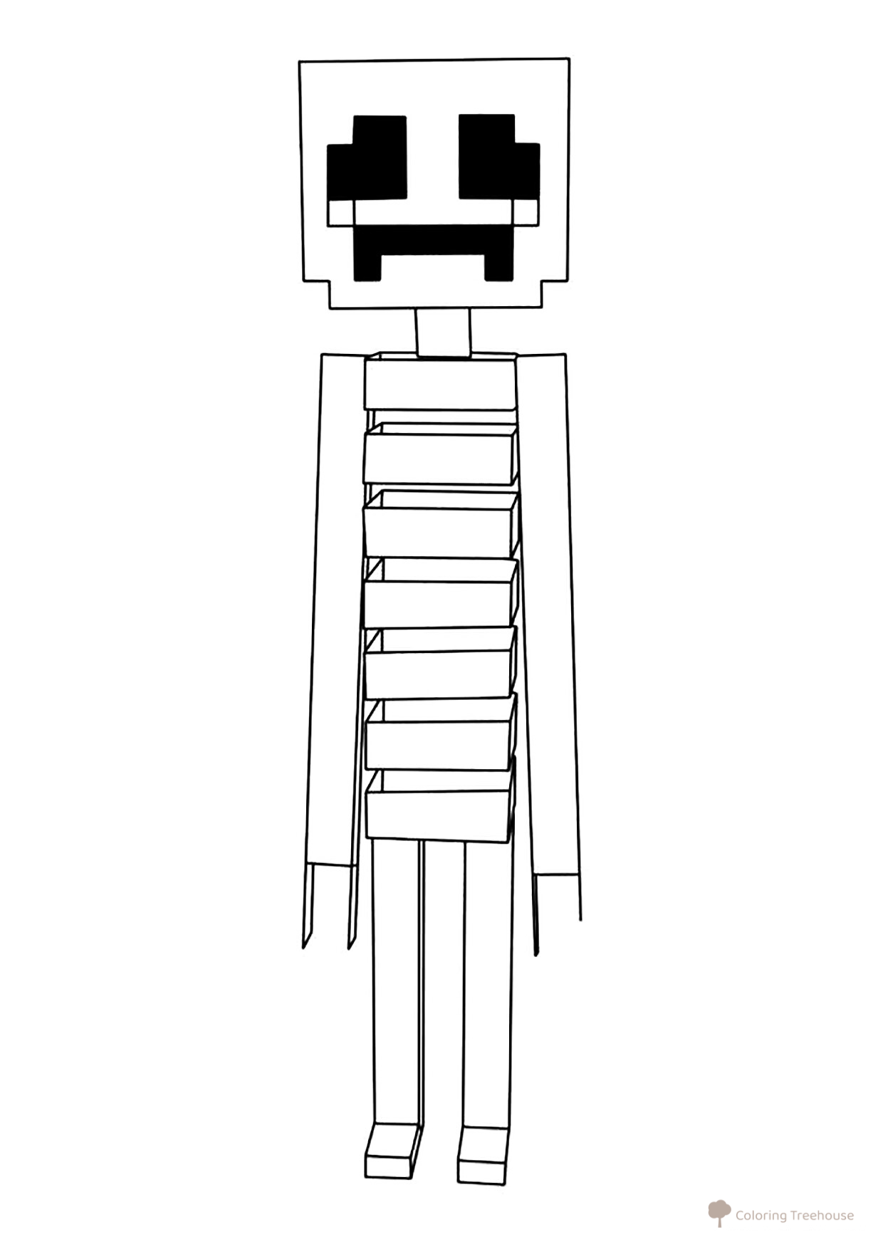 Páginas para colorear «Gengl al estilo Minecraft» dibujo para colorear gratis de Páginas para colorear «El sorprendente circo digital»