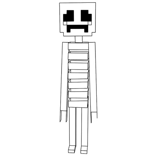 Páginas para colorear «Gengl al estilo Minecraft» dibujo para colorear gratis de Páginas para colorear «El sorprendente circo digital»