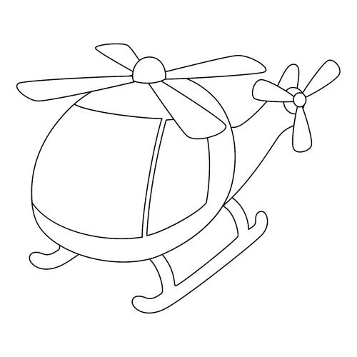 Helicopter Coloring Page for Toddlers free printable Helicopter Coloring Pages coloring page