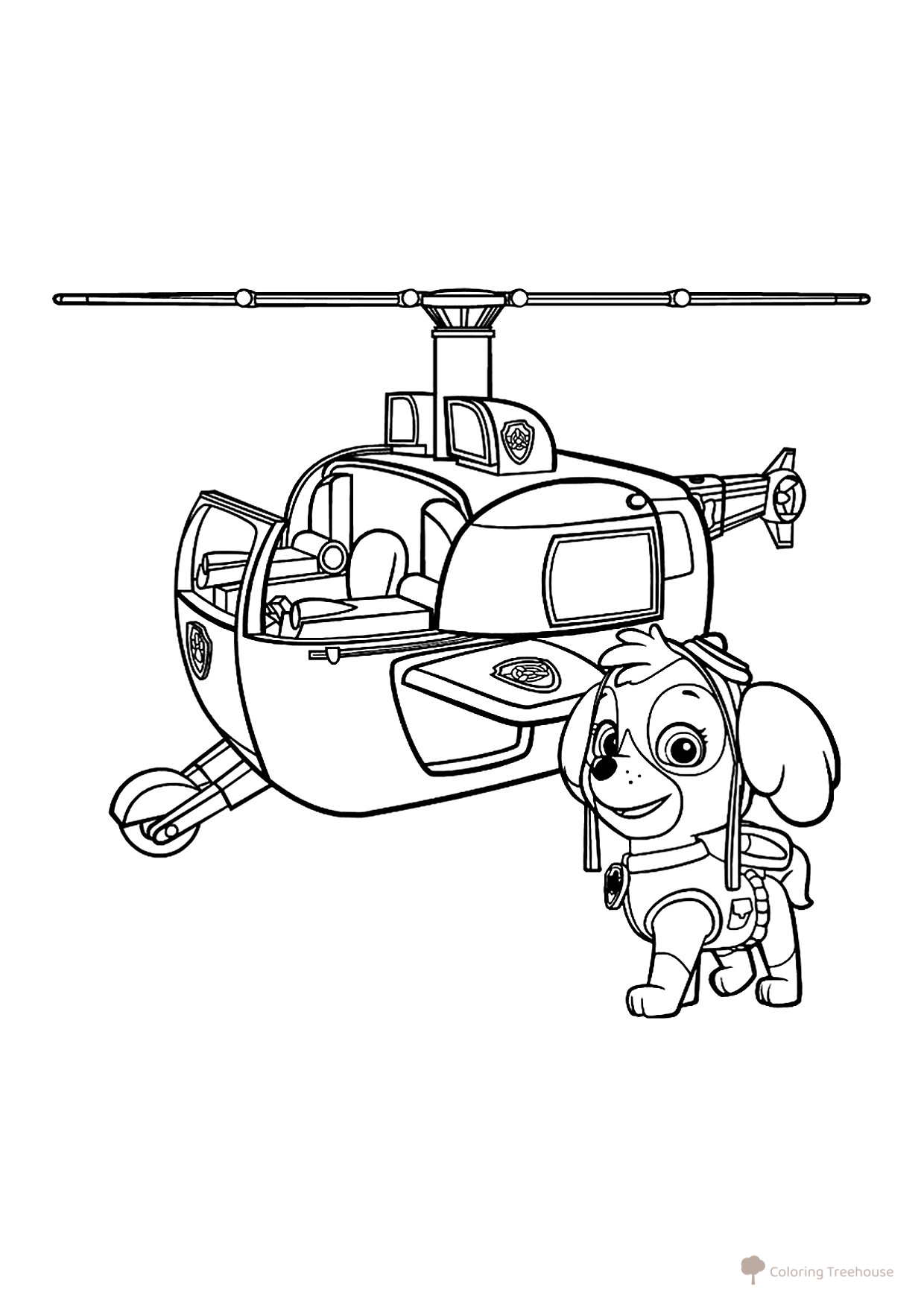 Skay Helicopter Coloring Page free printable Helicopter Coloring Pages coloring page
