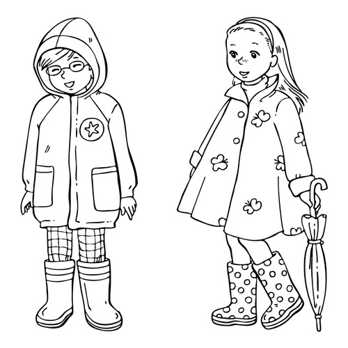 Spring Clothes Coloring Page free printable Spring Coloring Pages coloring page