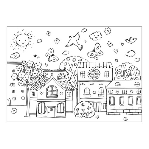 Spring Weather Coloring Page free printable Spring Coloring Pages coloring page