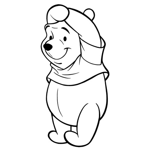Página para colorear: Winnie the Pooh confundido dibujo para colorear gratis de Páginas para colorear de Winnie the Pooh y sus amigos