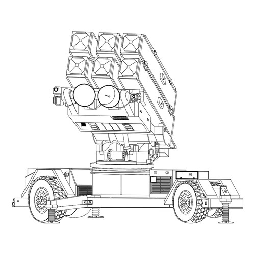 Detailed Surface-to-Air Missile Launcher Coloring Page free printable Military Vehicle Coloring Pages coloring page