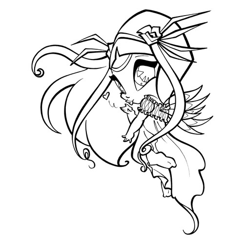 Piksi Amur - página para colorear dibujo para colorear gratis de Páginas para colorear de Winx