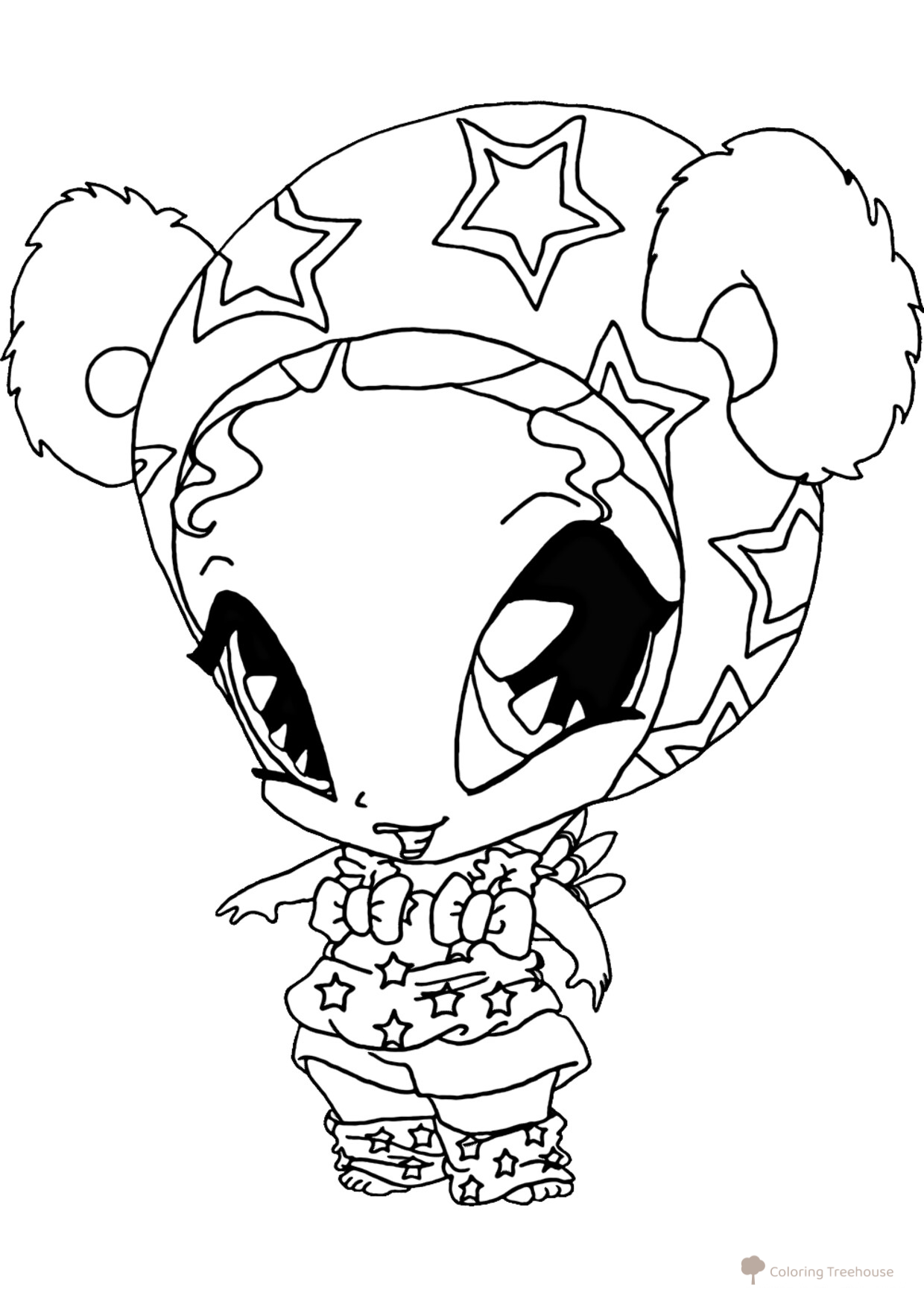 Pixie Piff Coloring Page free printable Winx Coloring Pages coloring page