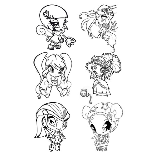 Página para colorear de Pixie dibujo para colorear gratis de Páginas para colorear de Winx