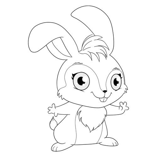 Página para colorear Winx Kiko — conejo Bloom dibujo para colorear gratis de Páginas para colorear de Winx