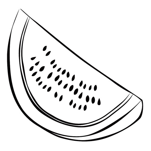 Página para colorear: Sandía dibujo para colorear gratis de Berry and Fruit Coloring Pages