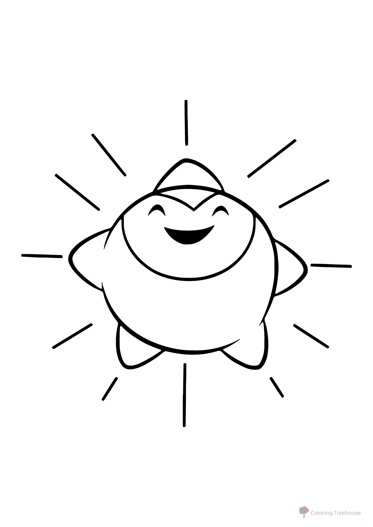 Cute Star Coloring Page from Zavetnoye Zhelanie free printable Wish Coloring Pages coloring page