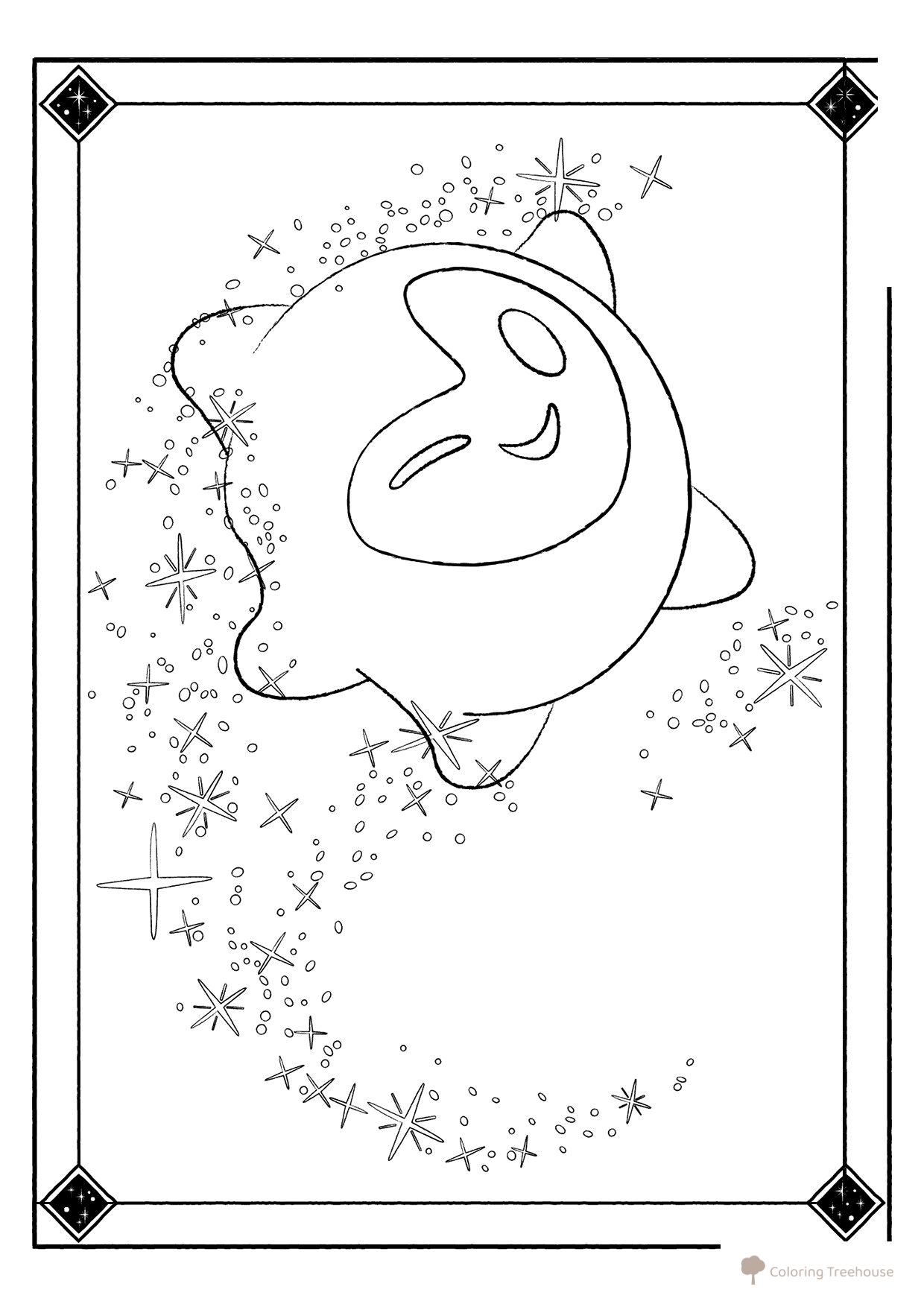 Star from 'Zavetnoye Zhelaniye' (Cherished Wish) Coloring Page free printable Wish Coloring Pages coloring page