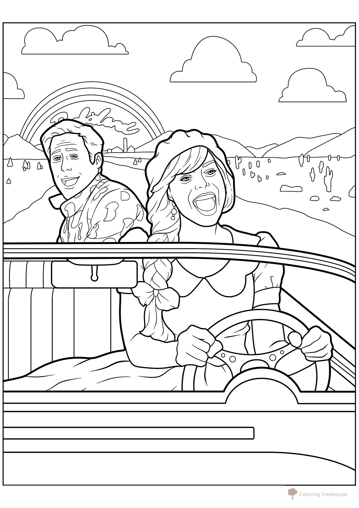 Barbie and Ken Movie Coloring Page free printable Barbie Coloring Pages for Girls coloring page