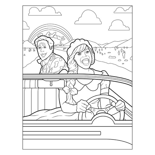 Barbie and Ken Movie Coloring Page free printable Barbie Coloring Pages for Girls coloring page
