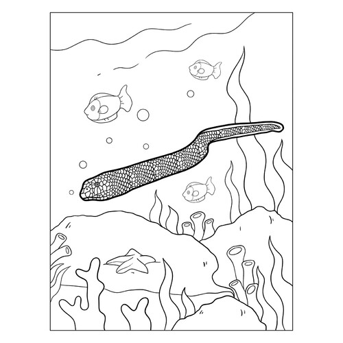 Sea Snake Coloring Page free printable Snake Coloring Pages coloring page