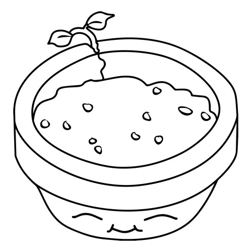 Flower Pot Coloring Page from Plants vs. Zombies free printable Plants vs. Zombies Coloring Pages coloring page