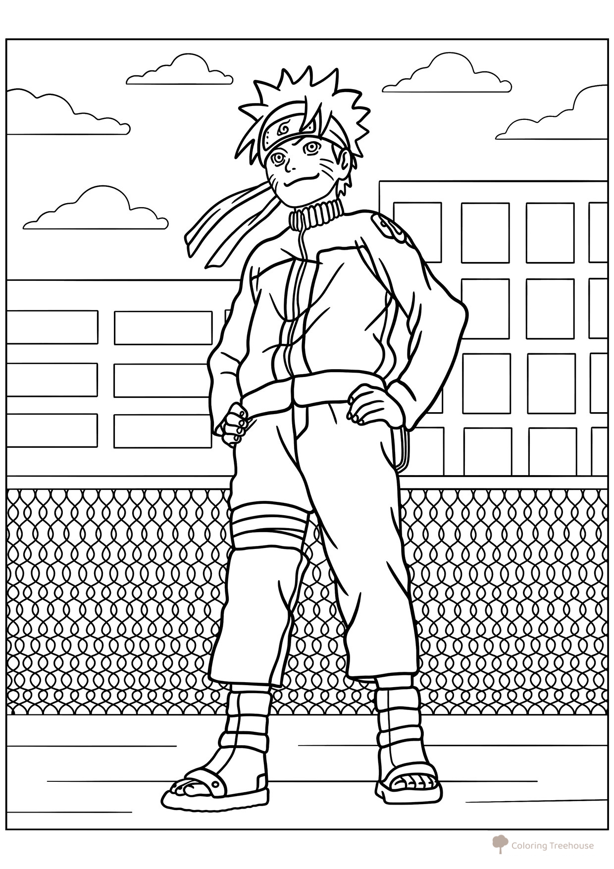 Young Naruto Coloring Page free printable Naruto Coloring Pages coloring page