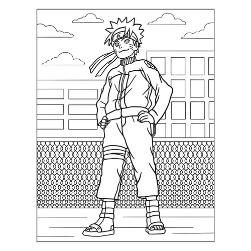 Young Naruto Coloring Page free printable Naruto Coloring Pages coloring page