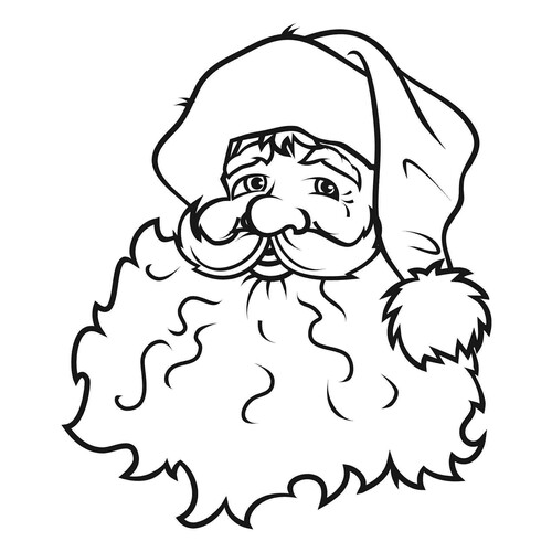 Dibujo para colorear de Ded Moroz — barba de algodón dibujo para colorear gratis de Páginas para colorear de Ded Moroz (Дед Мороз)