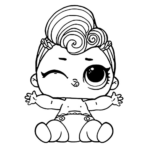 Libro para colorear LOL Bebé Grunge dibujo para colorear gratis de Páginas para colorear L.O.L. bebés
