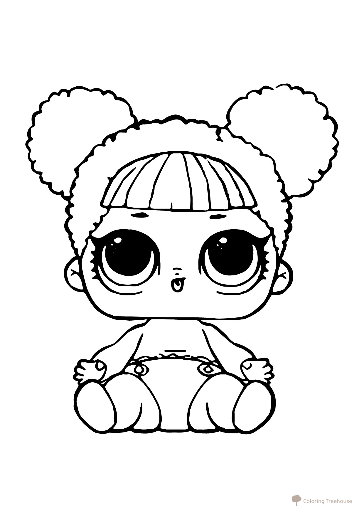 Página para colorear L.O.L. Bebé Reina de las Abejas dibujo para colorear gratis de Páginas para colorear L.O.L. bebés