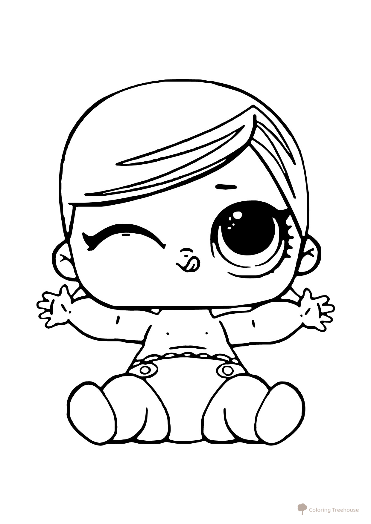 Libro para colorear L.O.L. Baby: Orquesta dibujo para colorear gratis de Páginas para colorear L.O.L. bebés