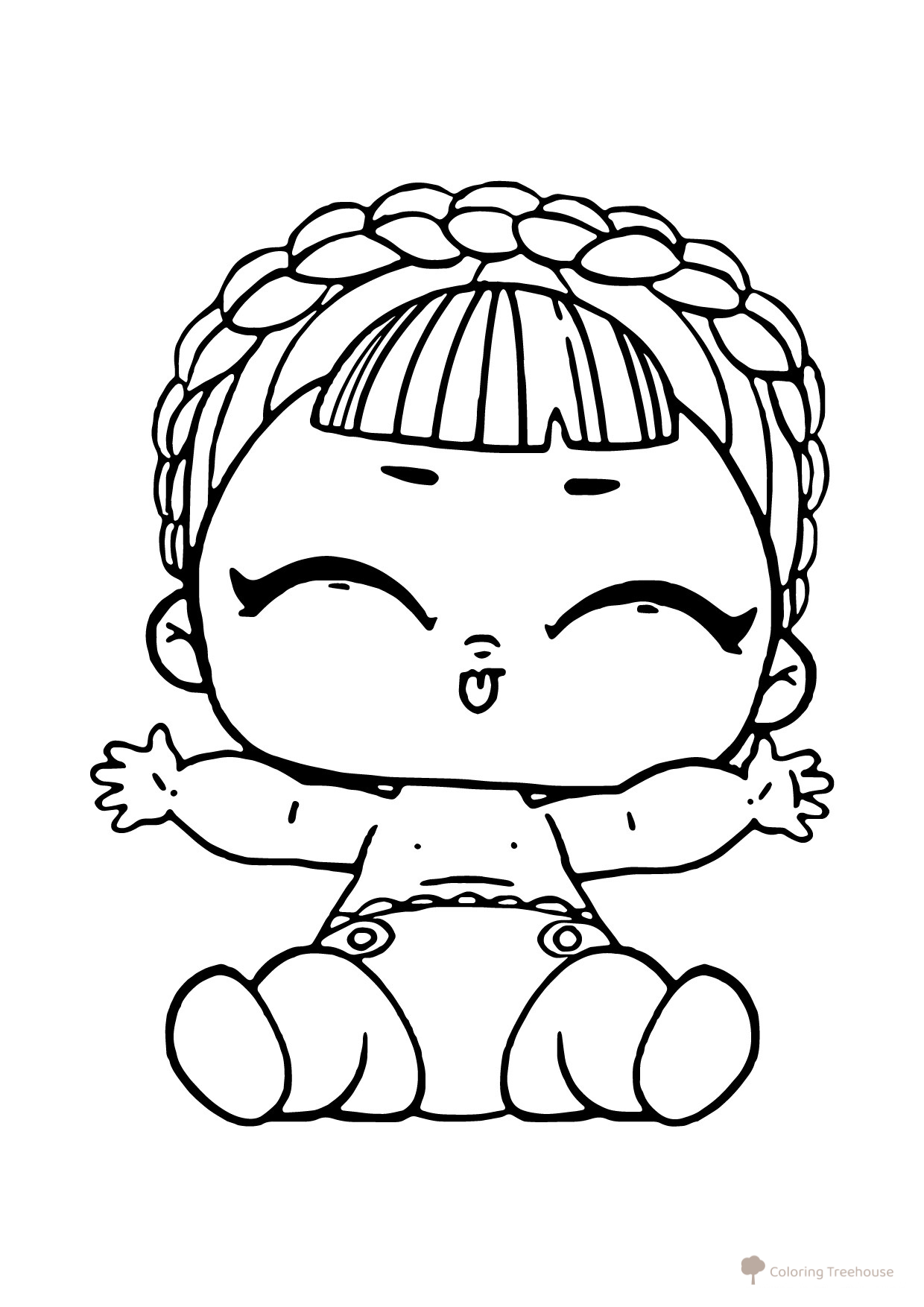 Página para colorear L.O.L. Bebé Sonya BiBi dibujo para colorear gratis de Páginas para colorear L.O.L. bebés