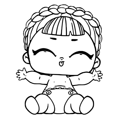 Página para colorear L.O.L. Bebé Sonya BiBi dibujo para colorear gratis de Páginas para colorear L.O.L. bebés