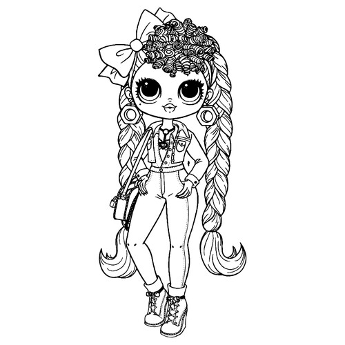 Página para colorear: L.O.L. OMG — Bibi inquieta dibujo para colorear gratis de LOL OMG Coloring Pages