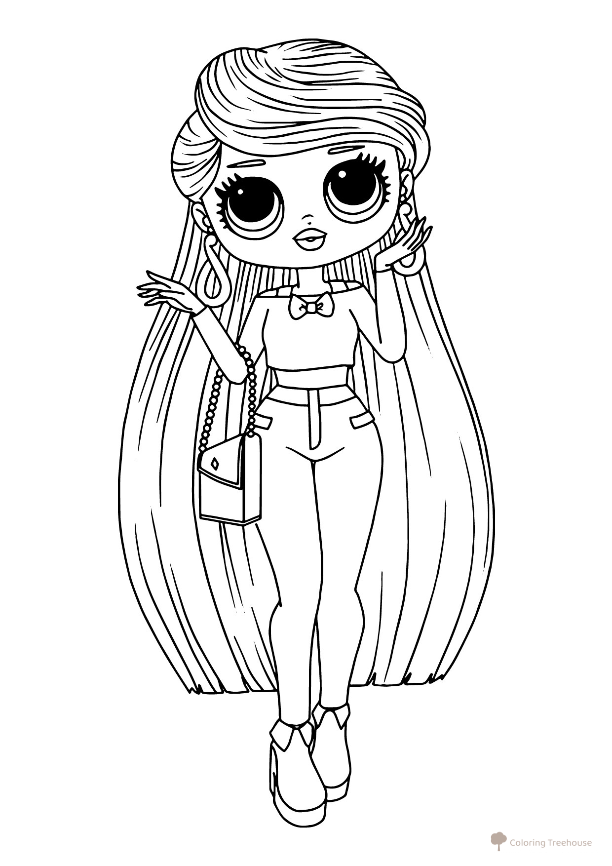 LOL OMG Coloring Page: Lara free printable LOL OMG Coloring Pages coloring page