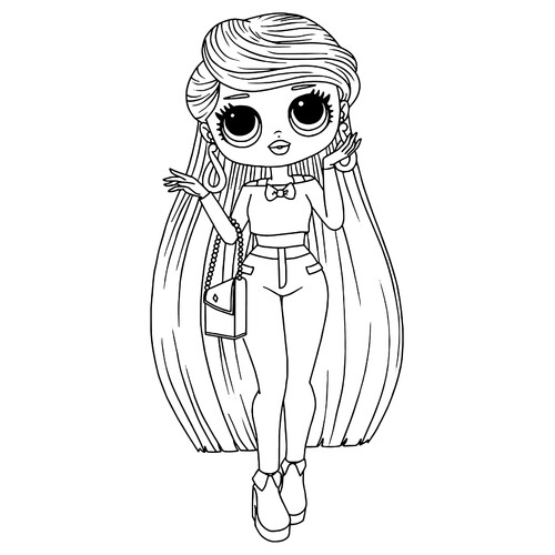 LOL OMG Coloring Page: Lara free printable LOL OMG Coloring Pages coloring page