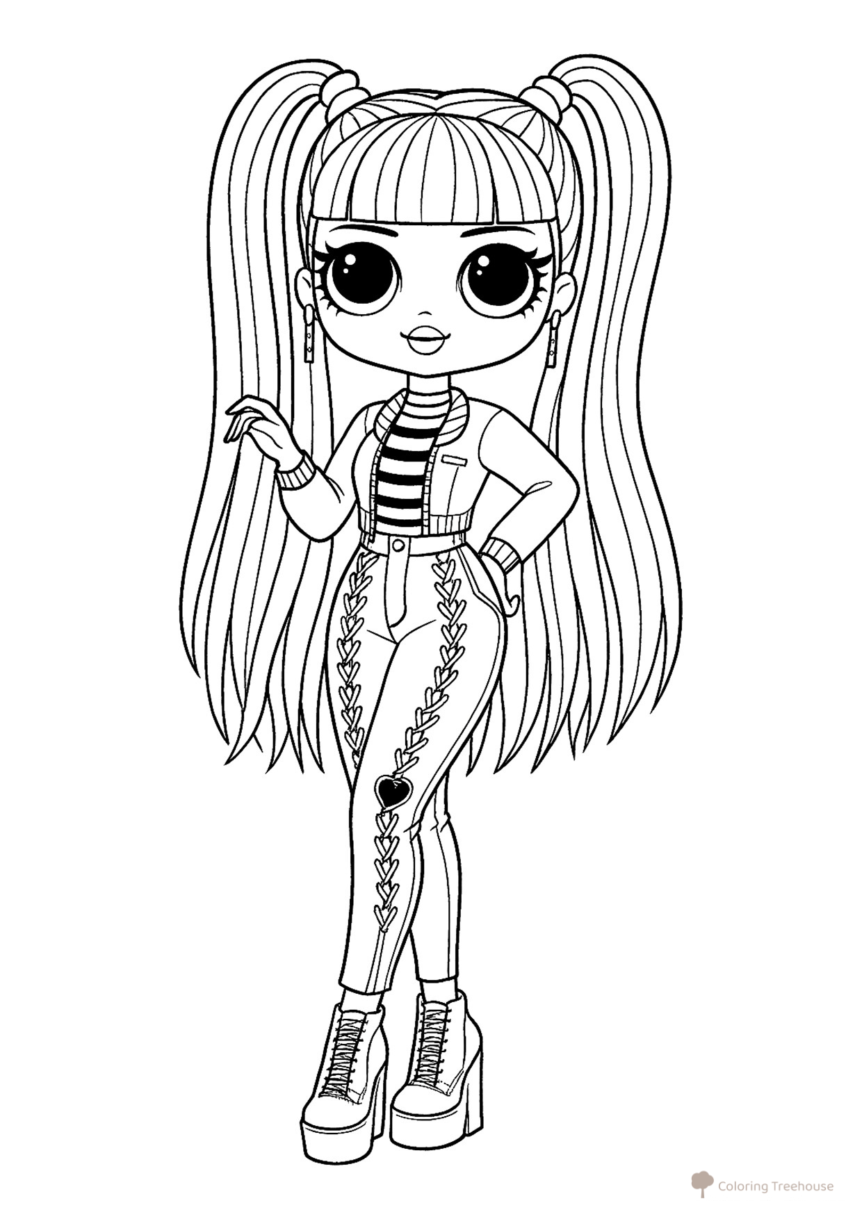 LOL OMG Perchinka Coloring Page free printable LOL OMG Coloring Pages coloring page