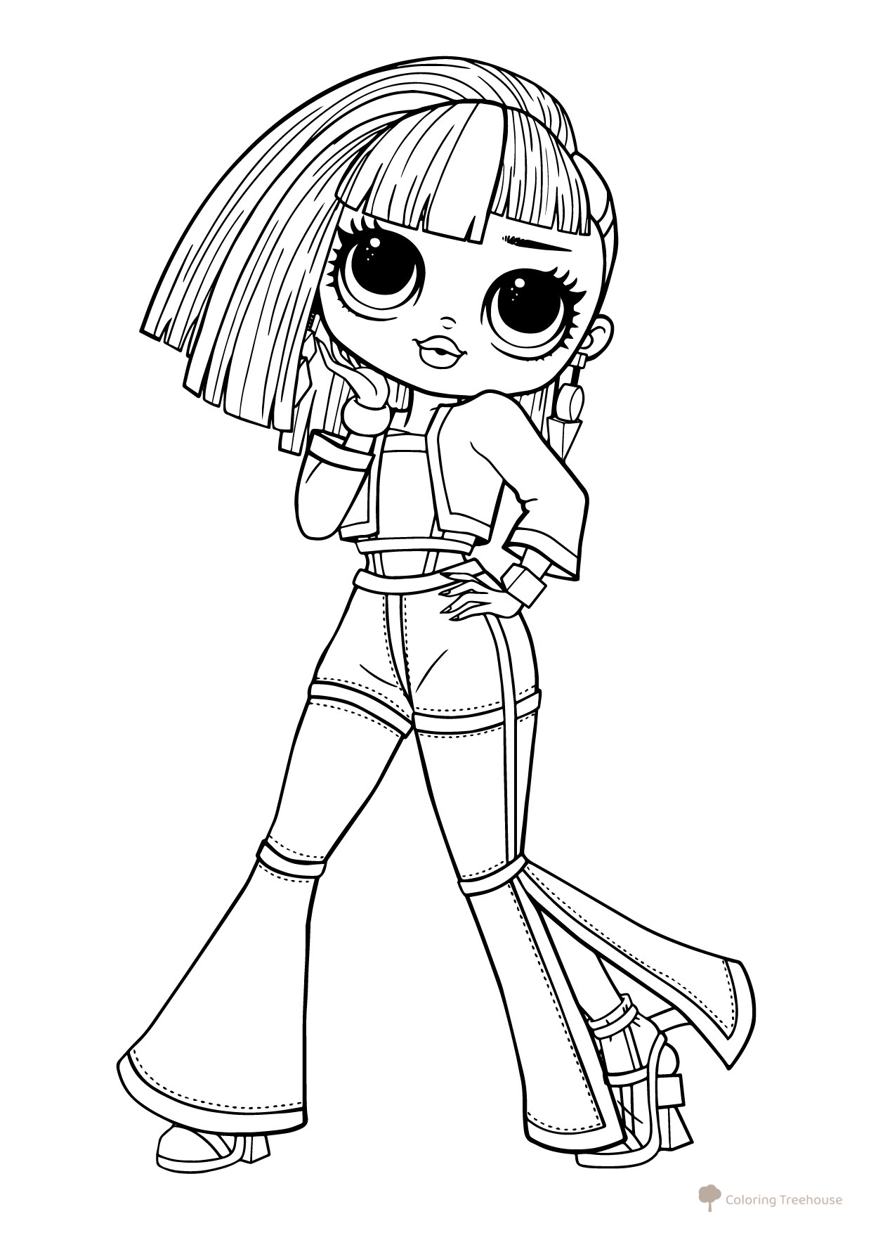 Angles (Corners) Coloring Page — L.O.L. OMG Lights free printable LOL OMG Coloring Pages coloring page