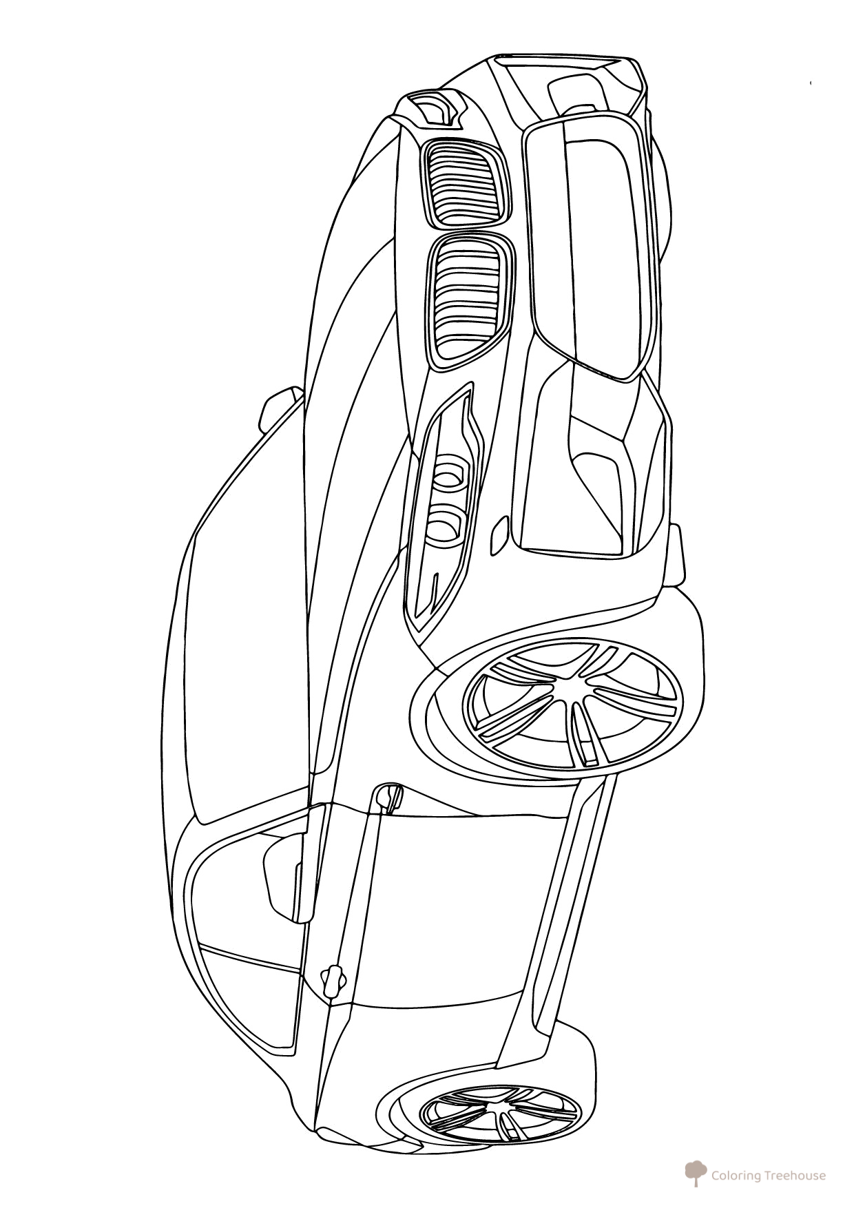 Página para colorear «BMW M2» dibujo para colorear gratis de Páginas para colorear de coches BMW