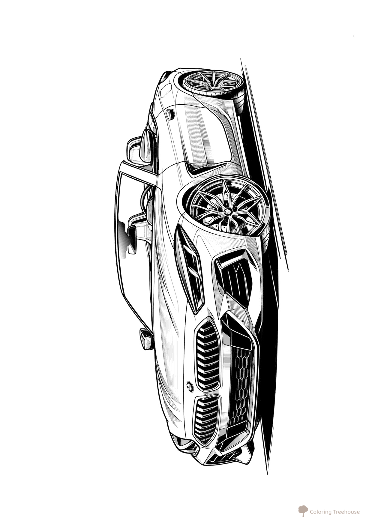 Página para colorear «BMW Z4 M40i Roadster» dibujo para colorear gratis de Páginas para colorear de coches BMW